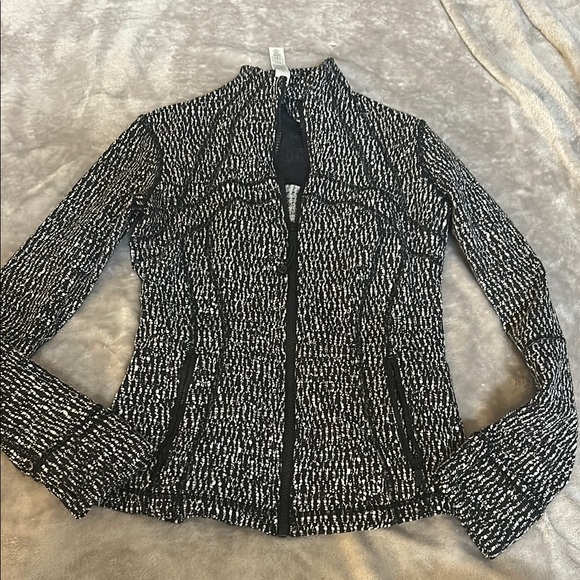 lululemon athletica Jackets & Blazers - Lululemon define jacket in knotted jacquard black white